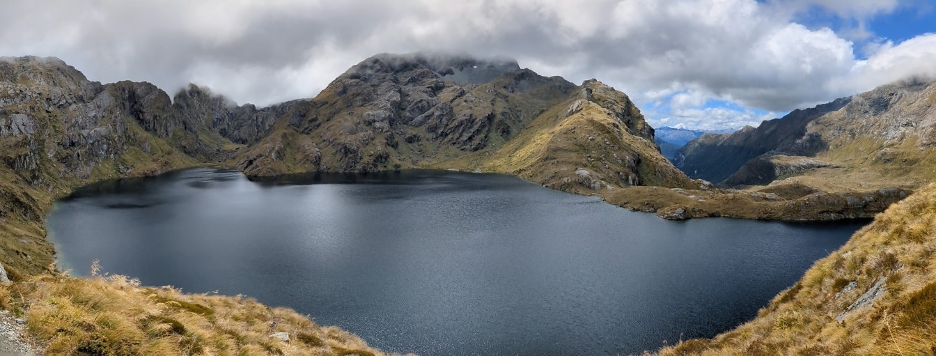 Lake Wilson in het nationale park van Nieuw-Zeeland