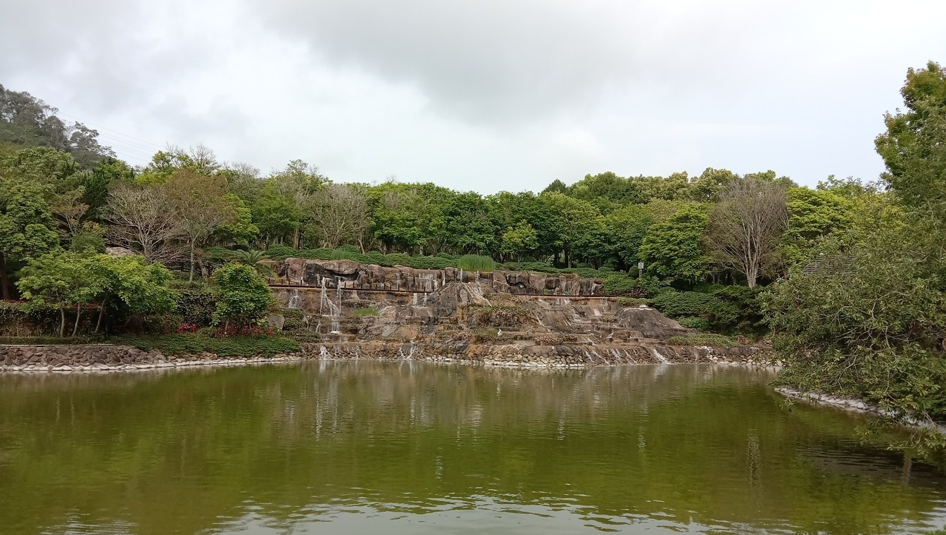 See am XinShe-Schloss-Resort-Gebiet in Taiwan