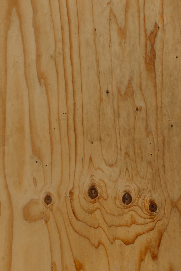 Yellowish brown pine plank with knots texture