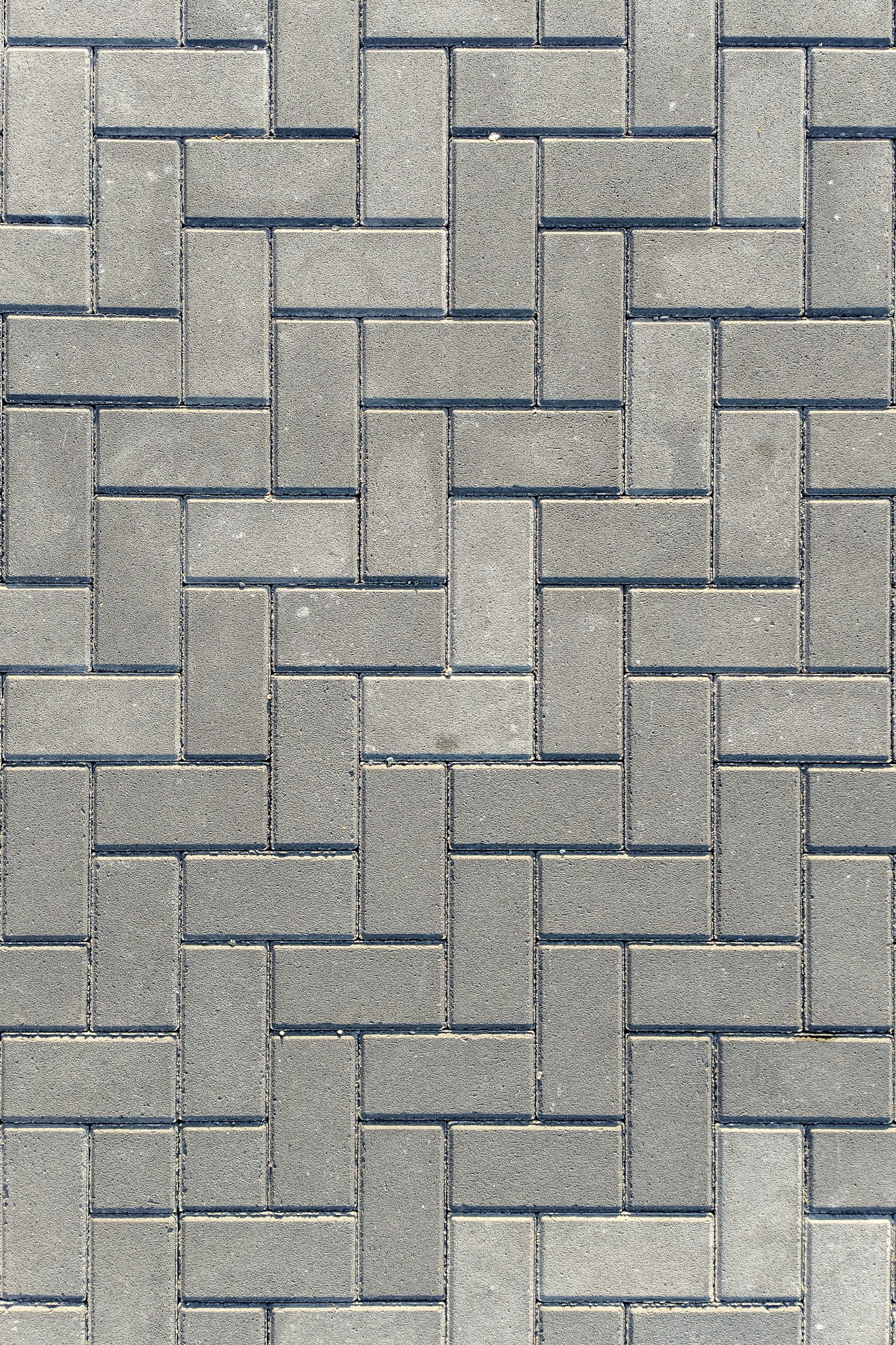 Struttura della pavimentazione in mattoni di cemento grigio