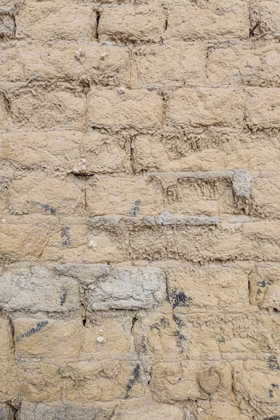 adobe mursten, jorden, murværk, tør, tekstur, beskidt, væg, mursten