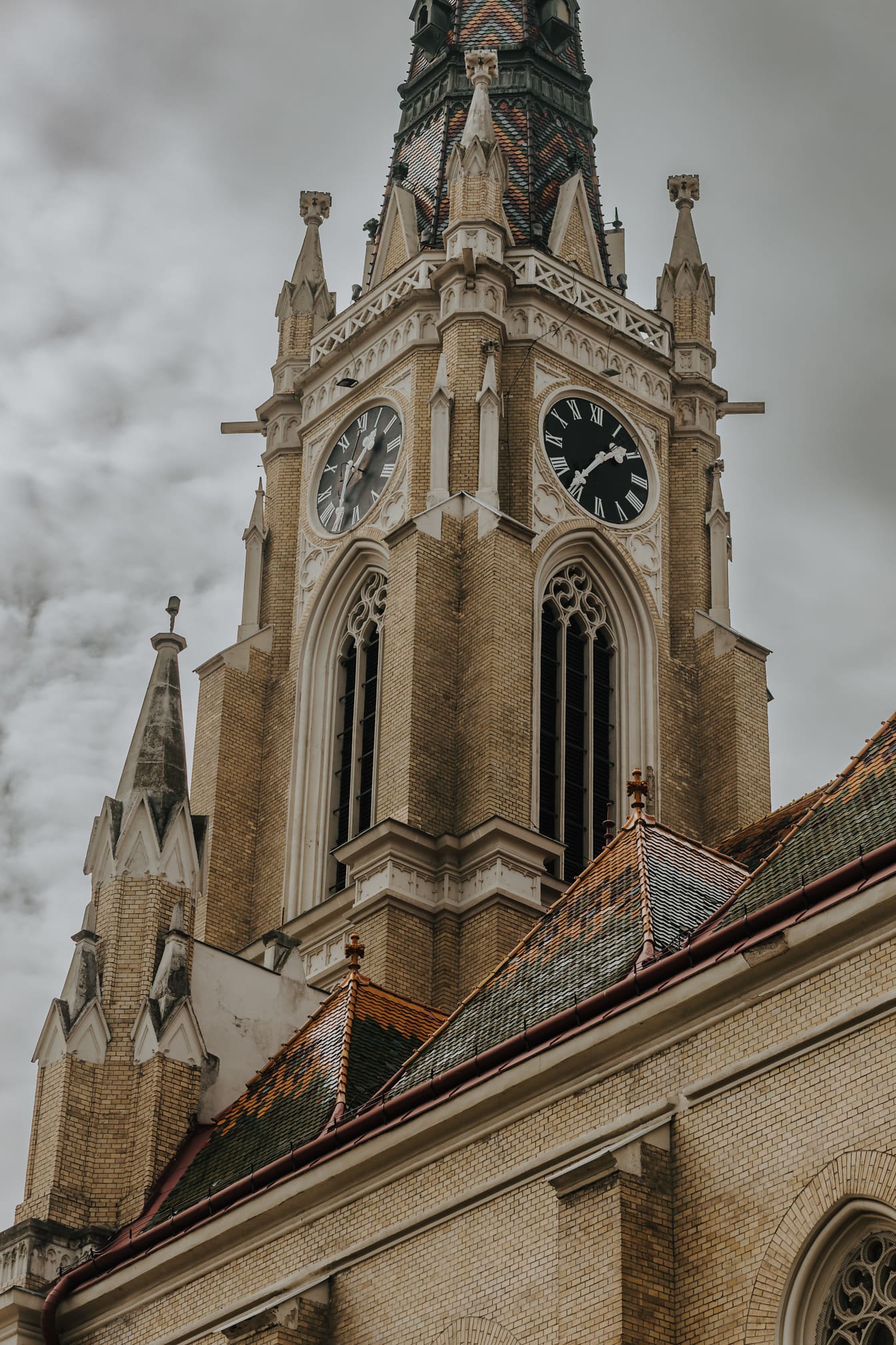 Church tower of church of the Name of Mary in Novi Sad Serbia