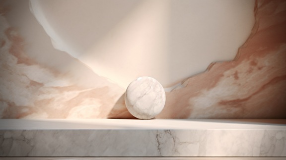 marmori, valkoinen, kierros, veistos, minimalismia, varjo, Auringonvalo, Zen