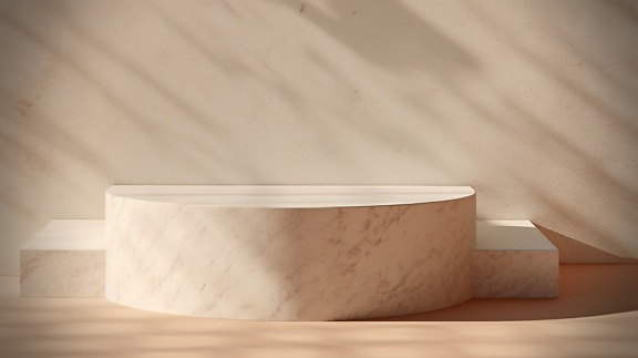 Simple perfect minimalism distorted beige marble