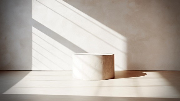 Simple minimalism round marble sculpture