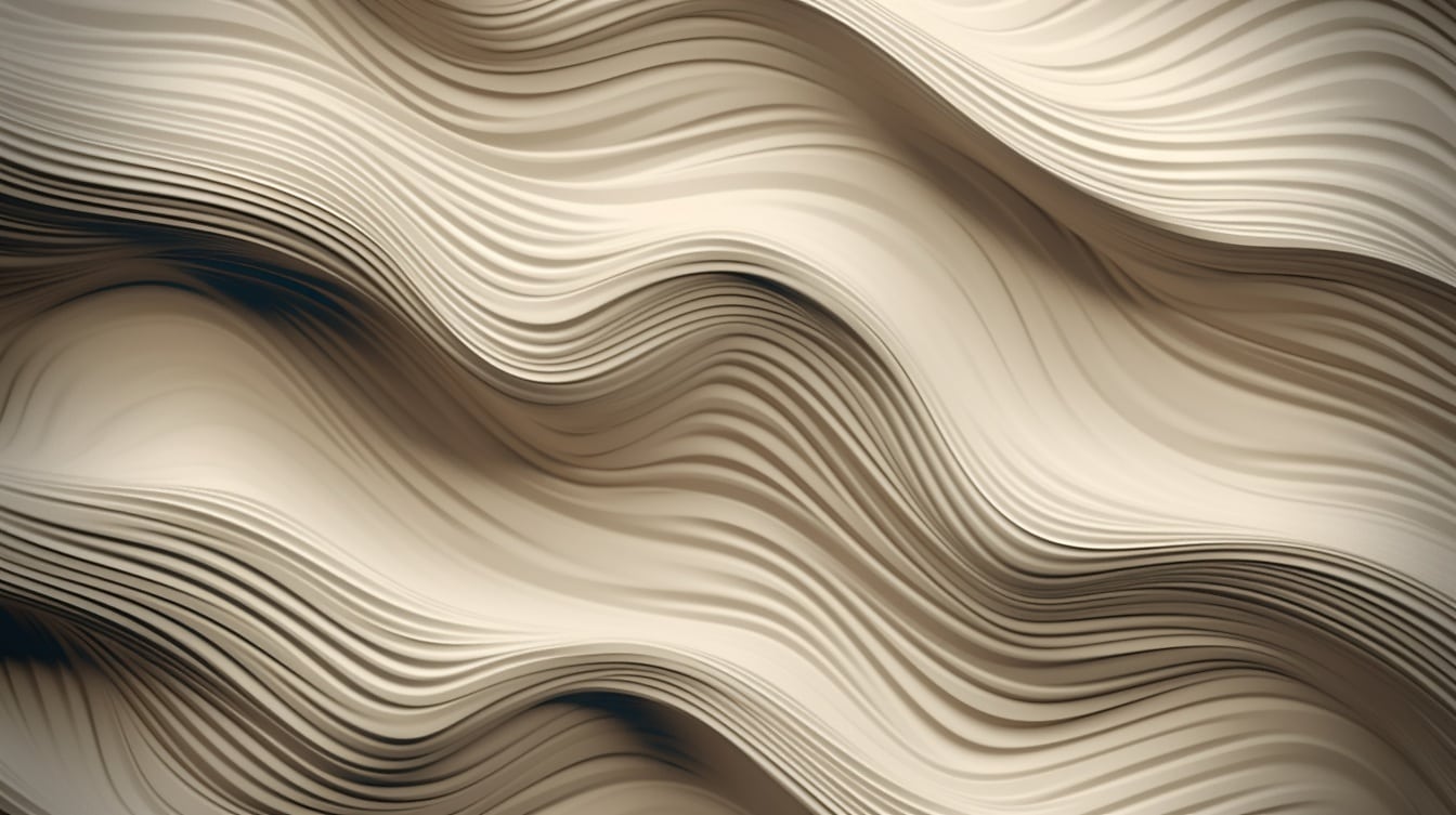 Gulbeige abstrakt texturgrafik med dynamiska linjer