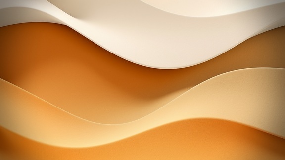 branco, marrom amarelado, plano de fundo, dinâmica, resumo, textura, onda, curva