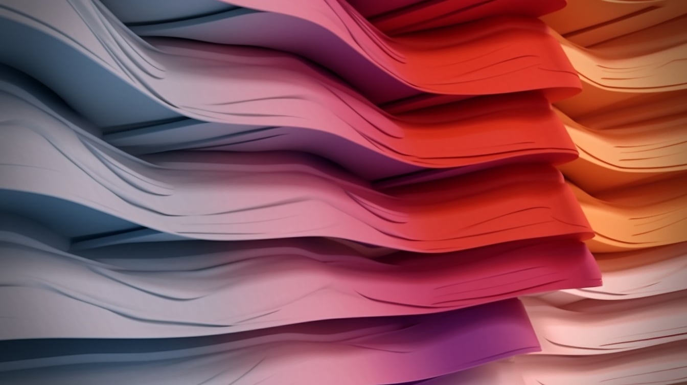 Warna dinamis warna pelangi dalam latar belakang futuristik abstrak