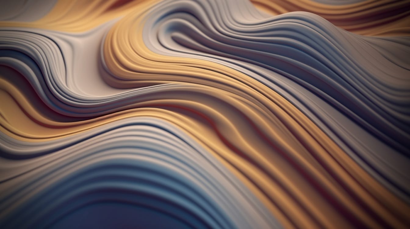 Jasnobrązowy i szary abstrakcyjny płyn futurystyczne tło