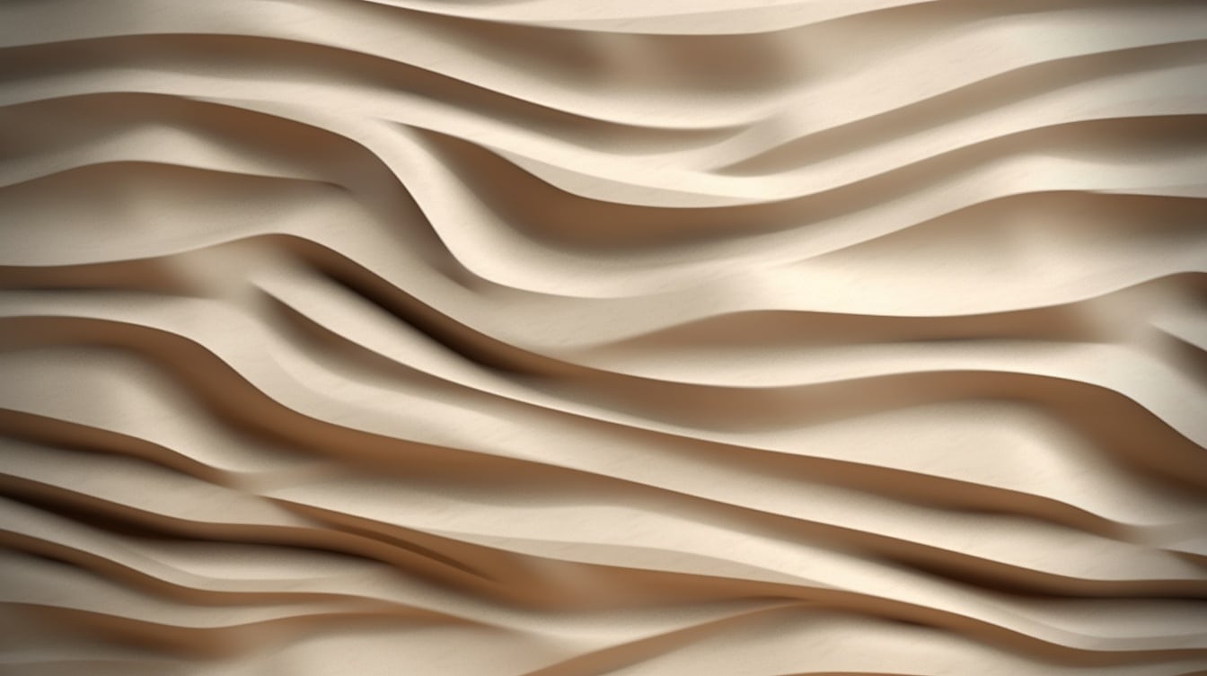 Morbida texture dinamica astratta curva liscia beige marrone chiaro