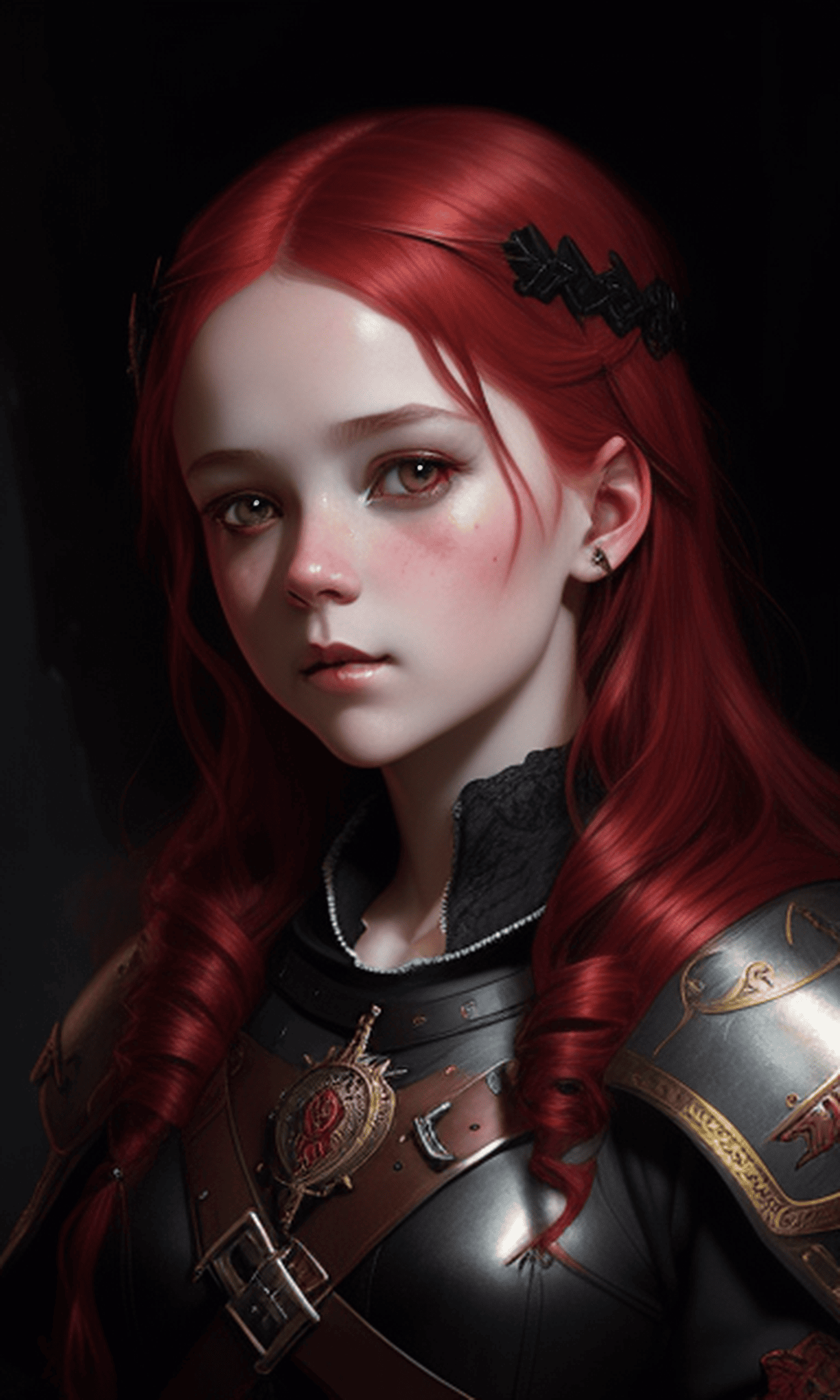 Koningin van de Saksen roodharige fantasie mooi meisje
