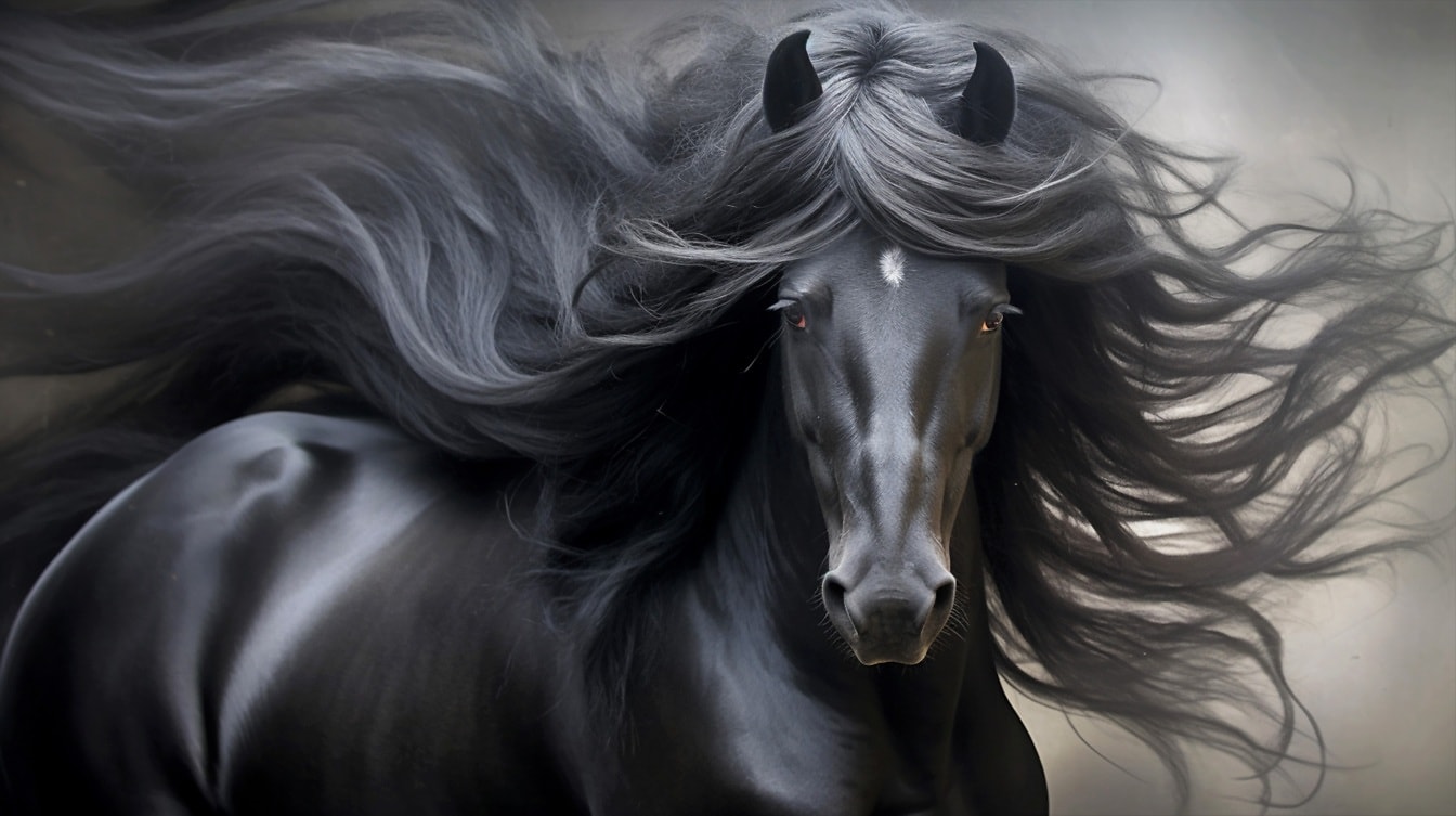 Black Horse | Black Adorable | Horse Wallpaper Download | MobCup