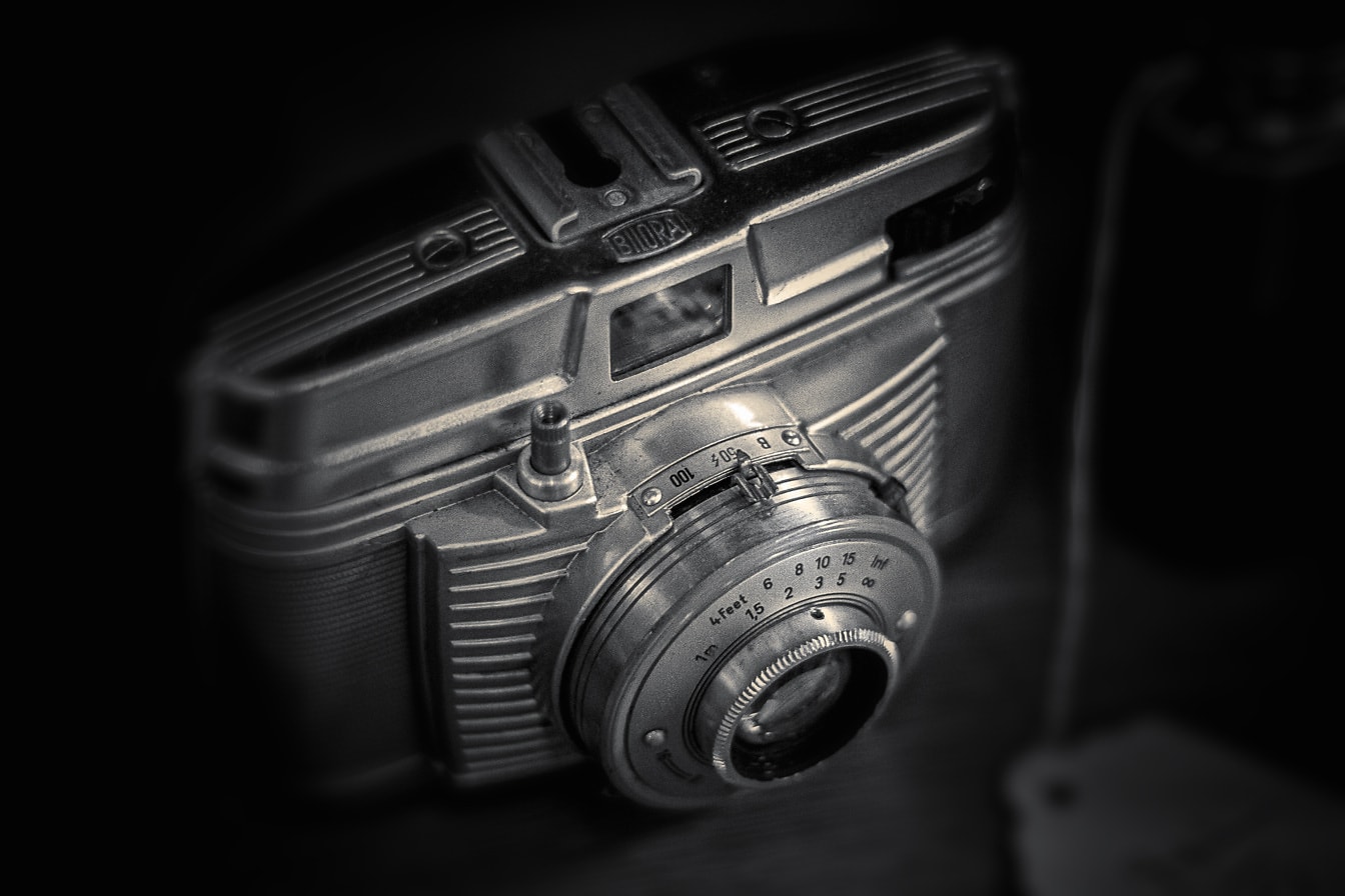 Bilora fotocamera analogica vintage fotocamera primo piano