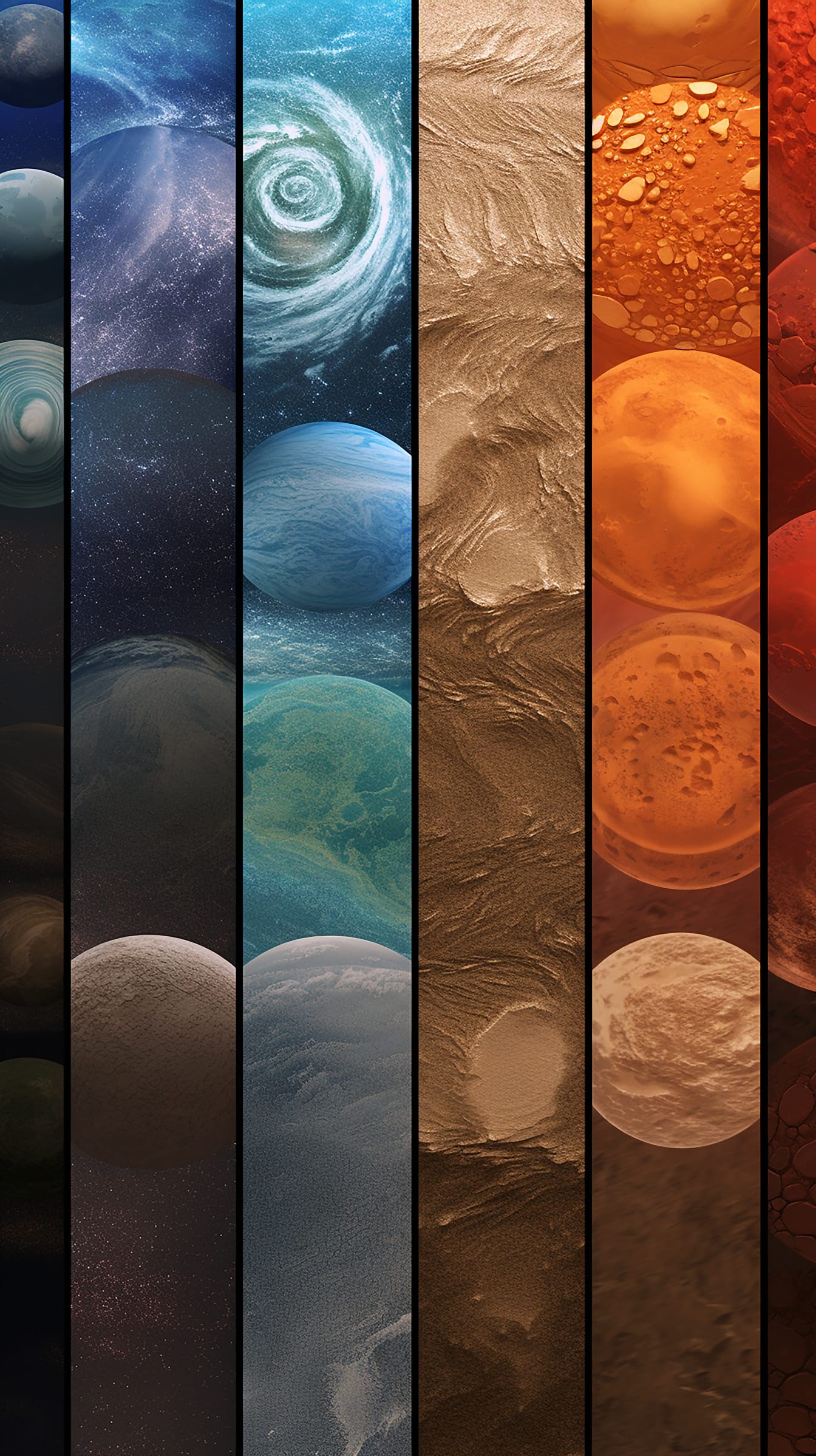Collage de fotomontajes de fotografías de cosmos