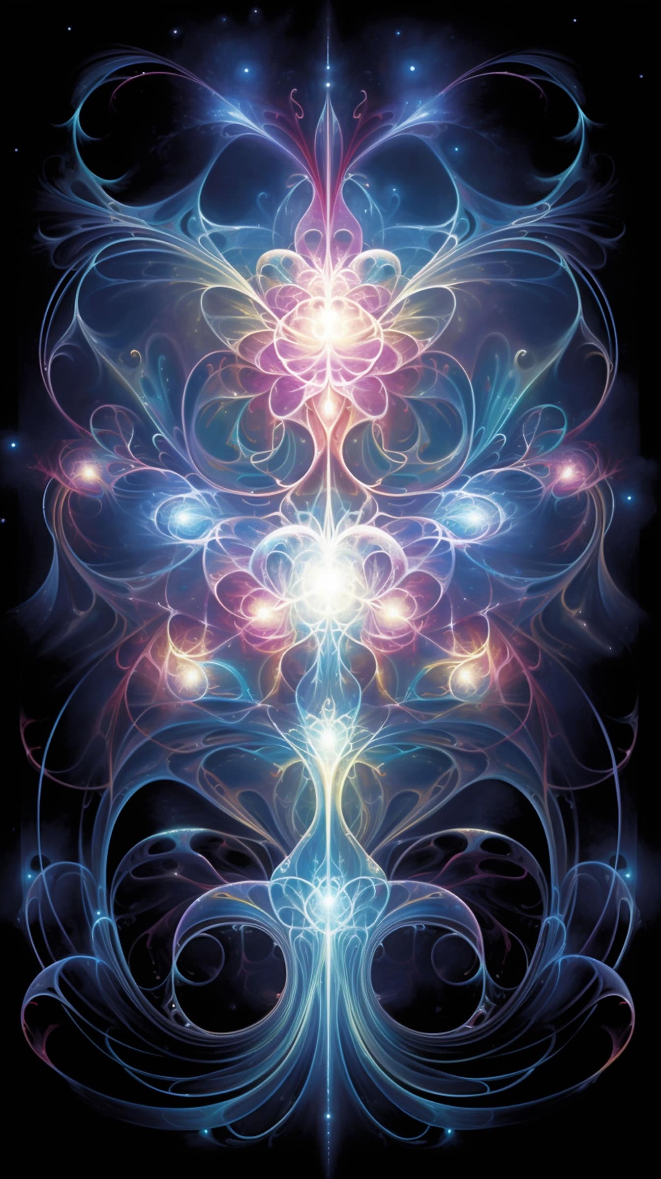 Ilustración de fantasía de la energía de la astrología gráfico abstracto