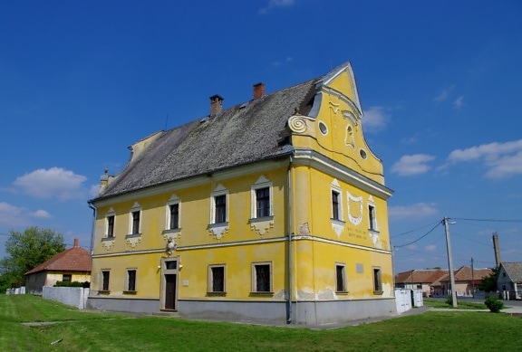 historique, musée, baroque, style architectural, maison, vieux, façade