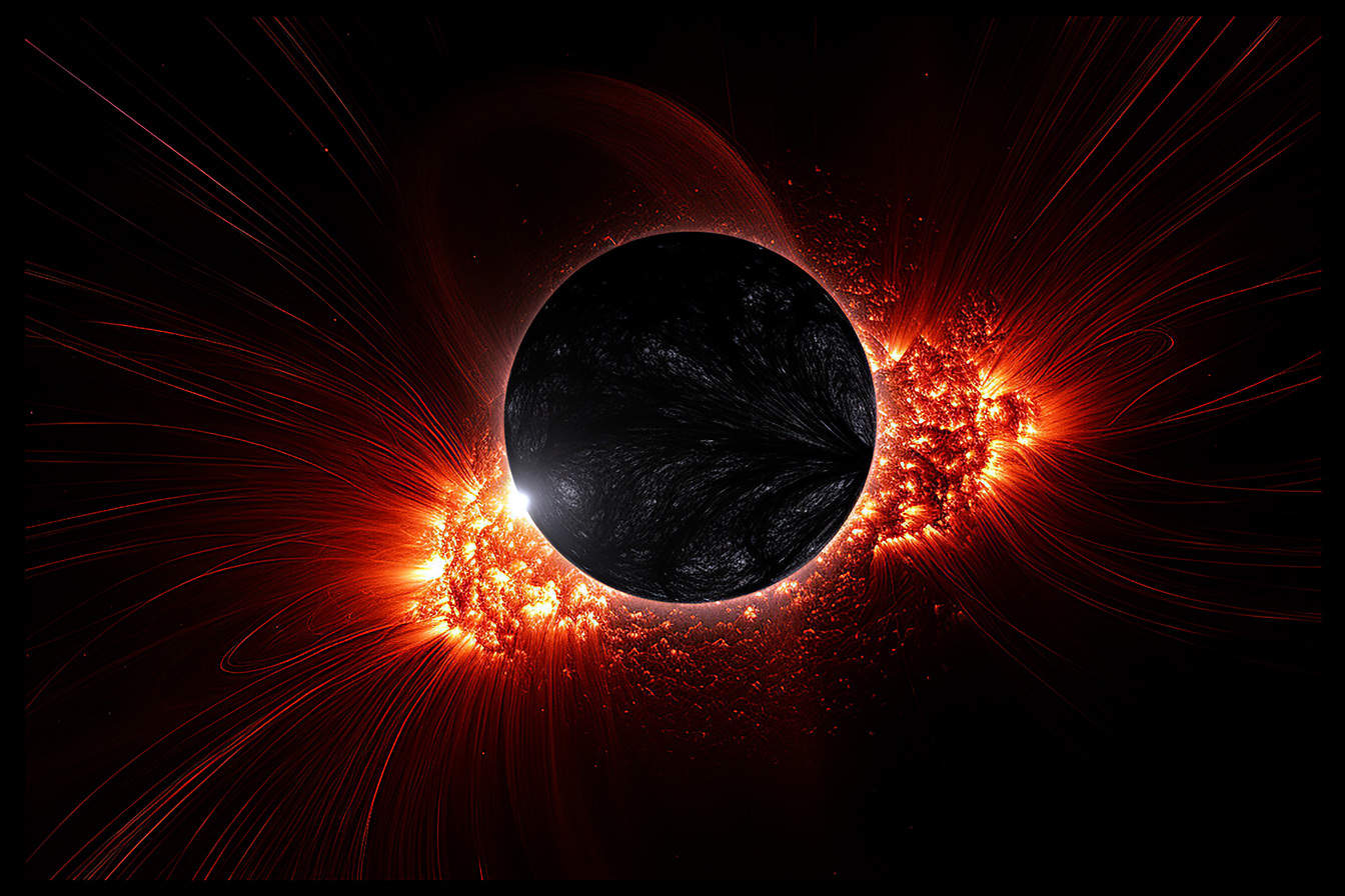 Illustration de galaxie d’explosion de planète noire