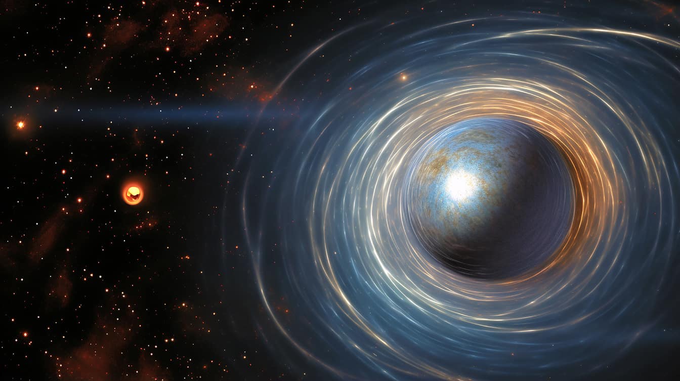 Schwarzes Loch Sog Planet Erde Galaxie Illustration