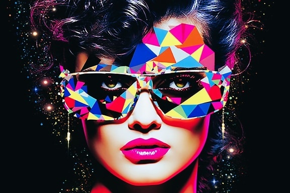 Rediscovering the 80s: Poster trends and beyond pop art portrait of woman