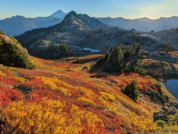 величний, краєвид, осінь, гори, природний парк, гірська країна, пейзажі
