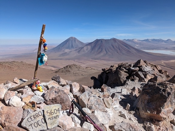 Cerro Toco mountain peak in Chile at 5604 meters above sea level