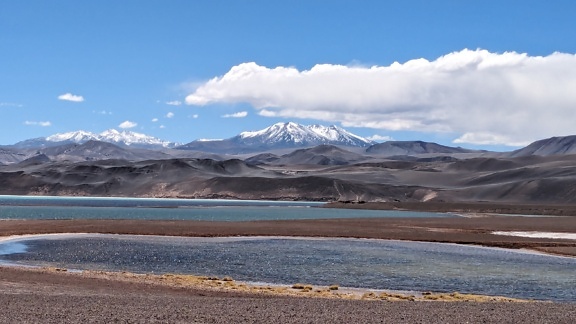 Lakes at plateau at San Fernando del Valle de Catamarca in Argentina