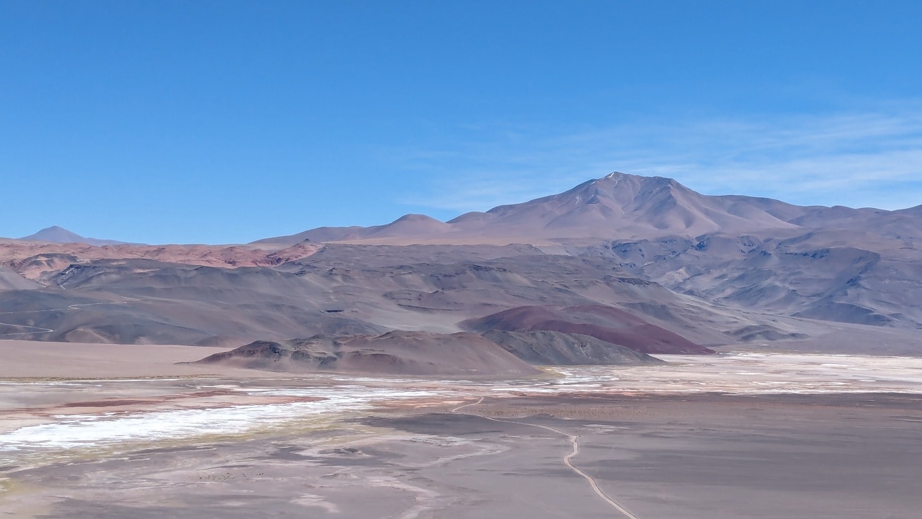 Krajina pouště Puna de Atacama v Argentině