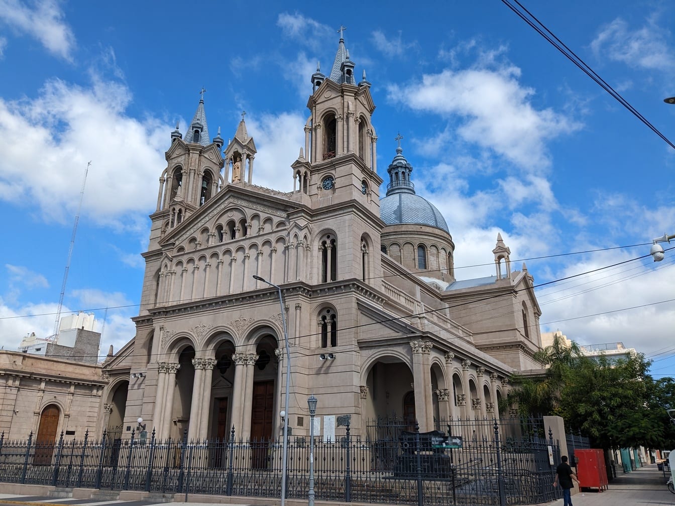 Cathedral of Saint Nicholas of Bar (San Nicolás de Bari) in downtown of La Rioja city in Argentina