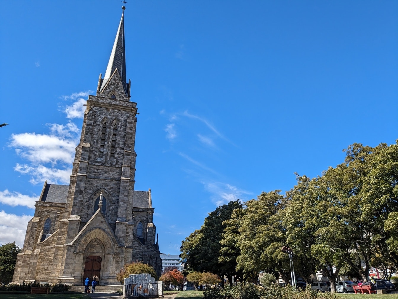 La cattedrale di Nostra Signora di Nahuel Huapi nella città di San Carlos de Bariloche nella provincia di Rio in Patagonia, Argentina