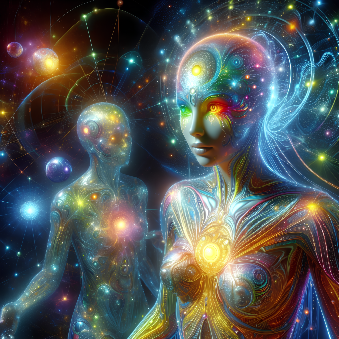 O ființă superioară umanoidă cu capacitatea de a prezice viitorul folosind astrologia și citirea gândurilor folosind hipnoza cuantică