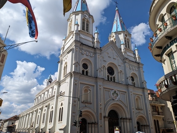 The basilica of Our Lady of Perpetual Help or church of St. Alphonsus (San Alfonso) in city of Cuenca, Ecuador