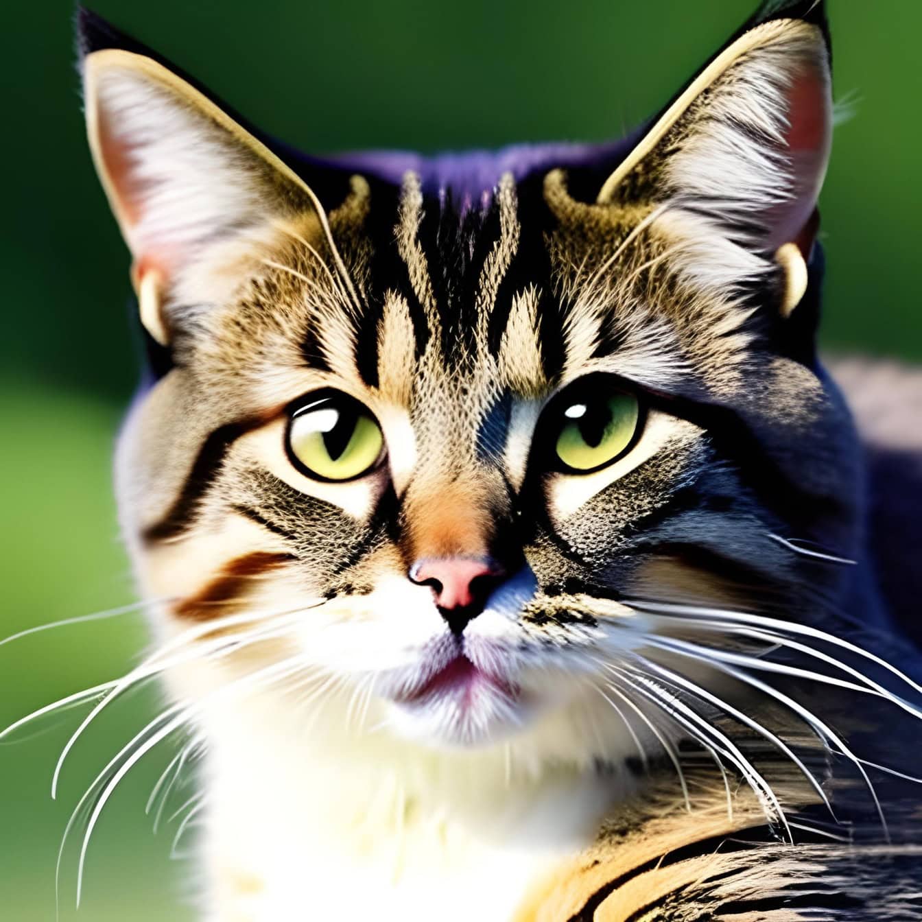 Slika europske kratkodlake mačke izbliza