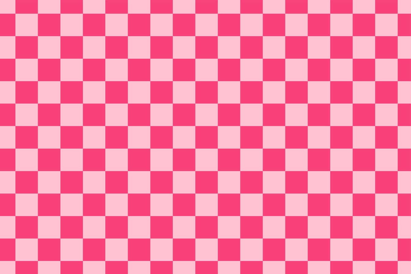 Modern pink checkered pattern, a texture of squares with pixel symmetry