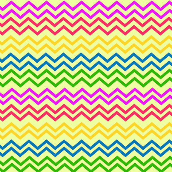 Linee colorate a zigzag una grafica vettoriale con sfondo giallo e motivo a zigzag viola, rosso, blu e verde