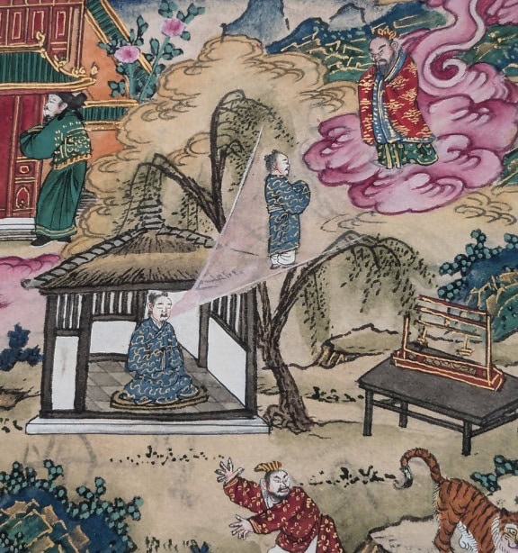 Peinture traditionnelle chinoise sur toile de personnes