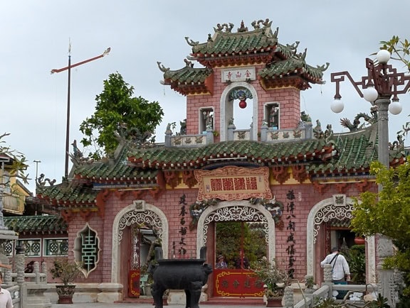 Hoi Quan Phuoc Kien vagy a Fujian Kínai Kongregáció díszterme, buddhista templom és az UNESCO helyszíne, Hoi An Vietnamban