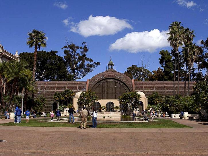 botanique, bâtiment, Balboa, parc, San Diego