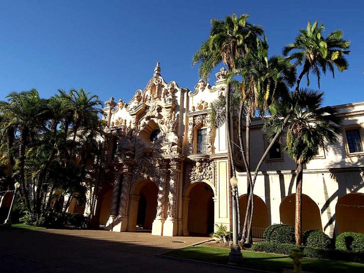 edificios, Prado, Balboa, parque, San Diego