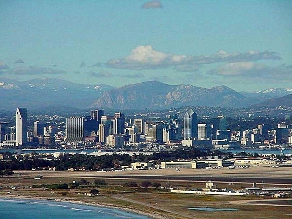 San Diego, byen, med utsikt over