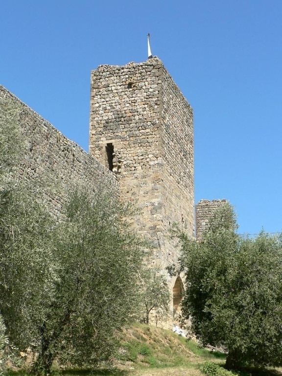 castle, wall, tower
