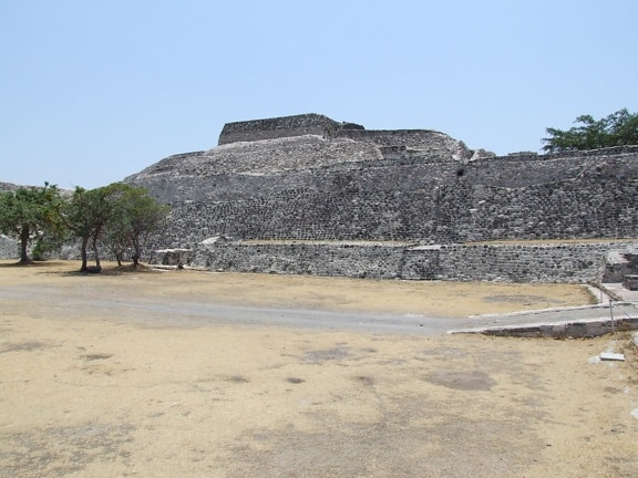 central, temple, Xochicalco