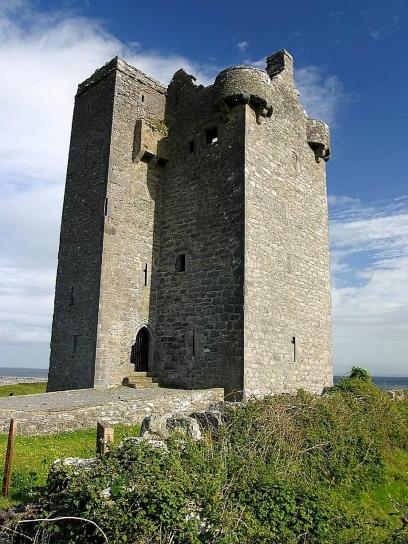 gleninagh castle, hill
