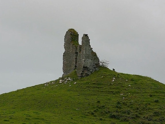 hills, castles, ruins