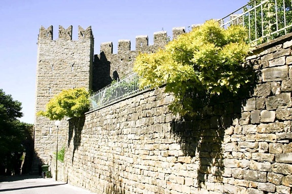 old, fortress, wall