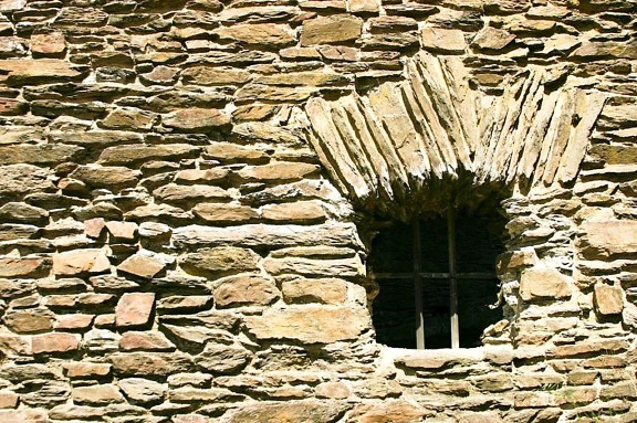 old, window, castle
