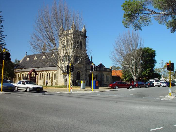 anglikán, Krisztus, templom, Claremont, nyugati, Ausztrália
