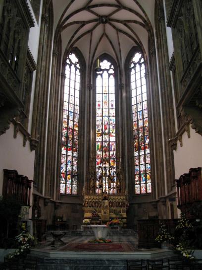 Katedra, okno,