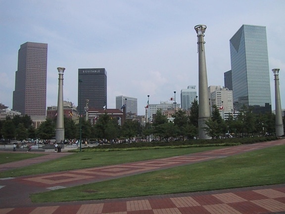 centenial, olímpico, parque, centro, Atlanta