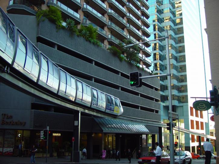 monorail, Sydney, le centre-ville