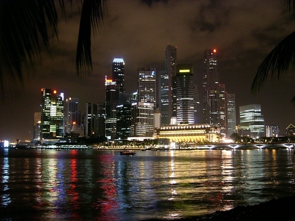 singapour, nuit